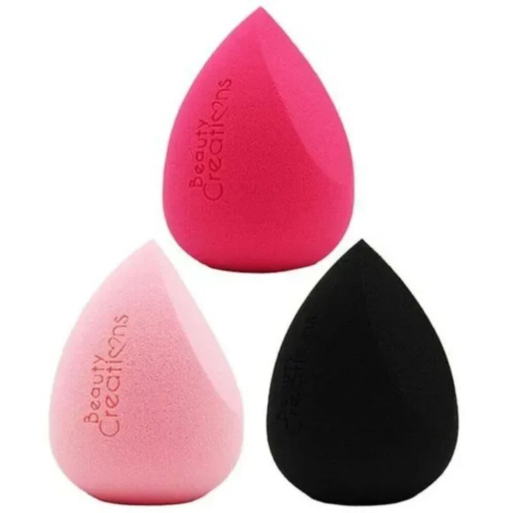 3pc Beauty Creations FLAWLESS STAY (Full Size) BLENDING SPONGES (Latex Free) NEW